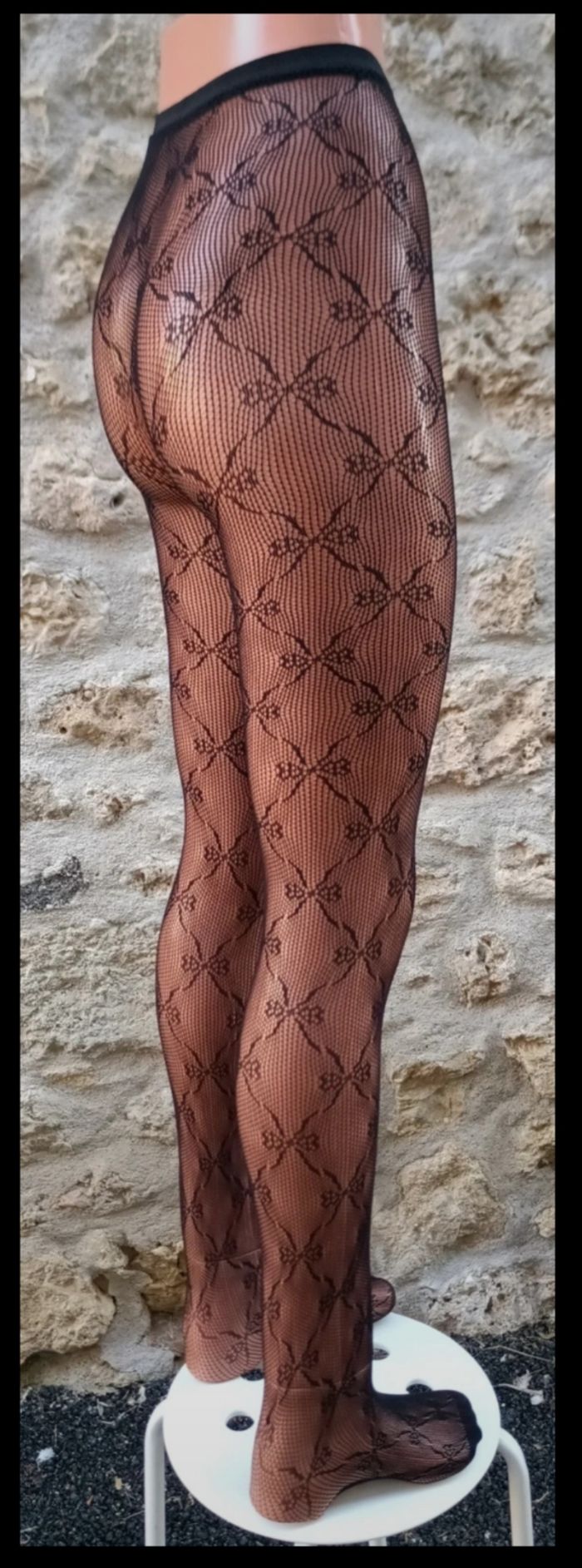 Collant résille motif fantaisie - photo numéro 4