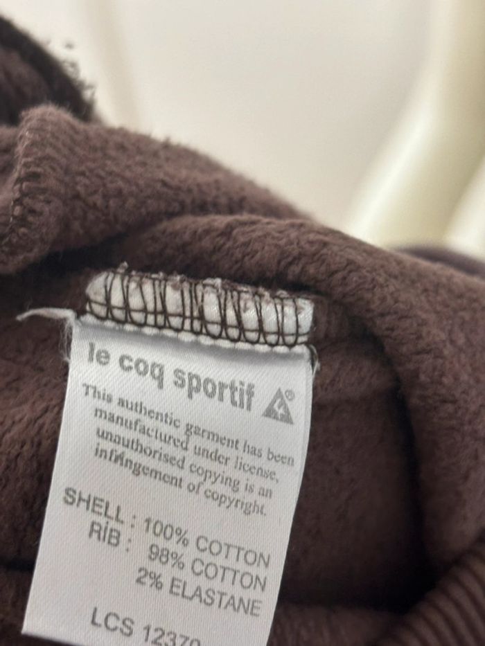 Jogging Le Coq Sportif vintage marron évasé – Taille M - photo numéro 8