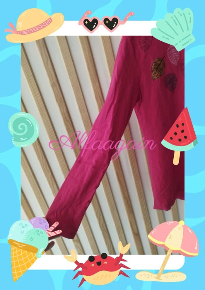 T-shirt manches longues catimini rose 10ans - photo numéro 3