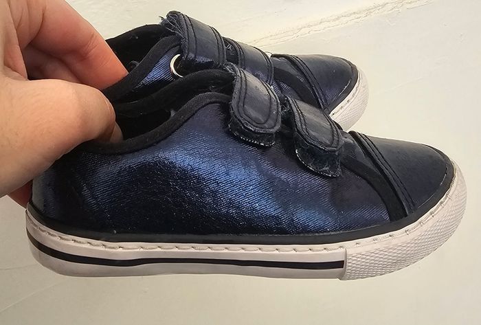 Basket style ballerine bleu reflet violet - photo numéro 7