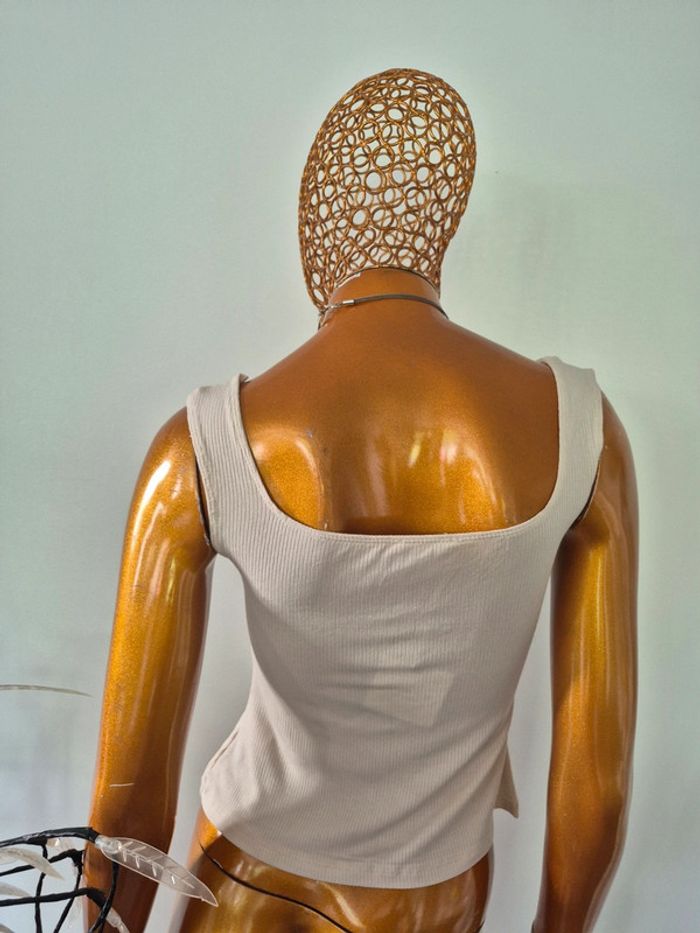 Débardeur Femme Crème - photo numéro 2