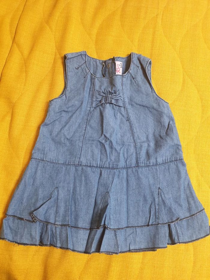 Robe en jean bébé 9 mois