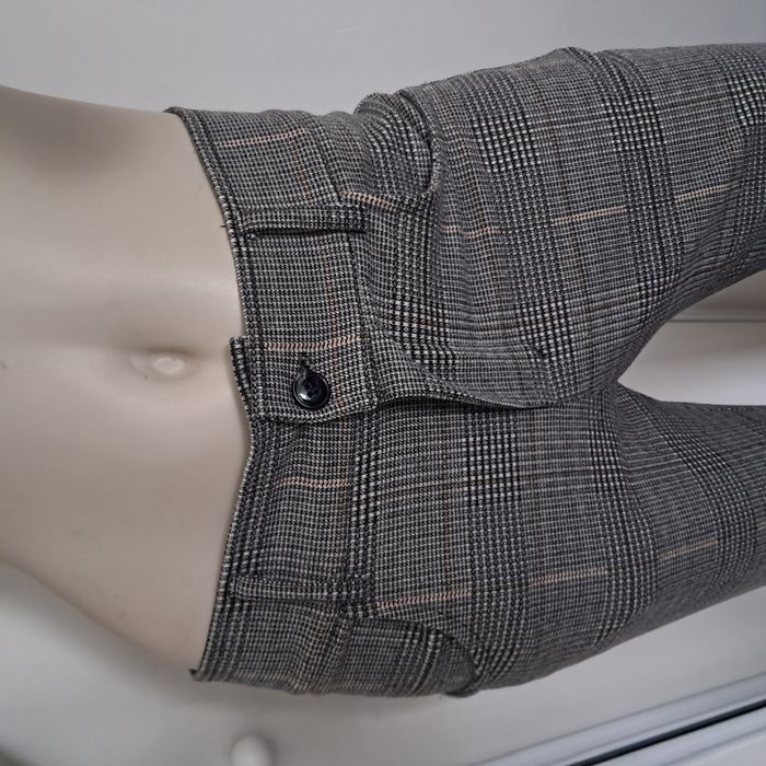 Pantalon évasé femme hiver gris à carreaux Projet X Paris Taille S - photo numéro 2