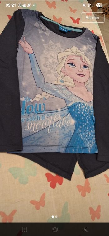 T shirt ml 8ans frozen