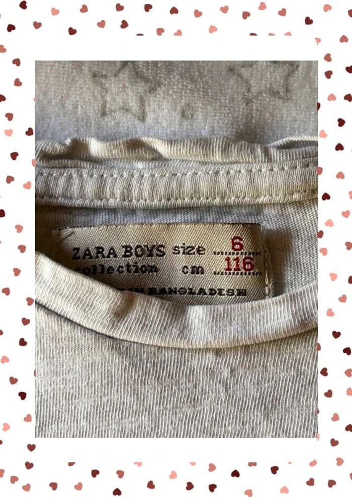 T-shirt garçon 6 ans Zara - photo numéro 2