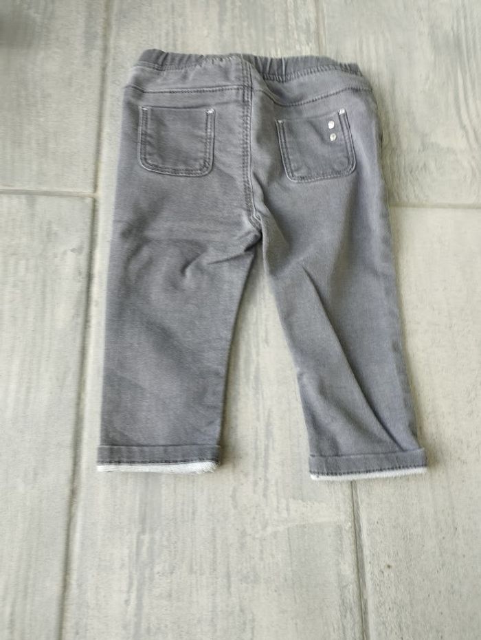 Lot n°305 Pantalon type Jeans fille 12 mois Obaïbi - photo numéro 3