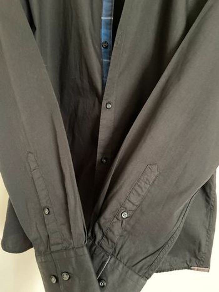 Chemise noire Celio L 41/42 portée 1 fois - photo numéro 3