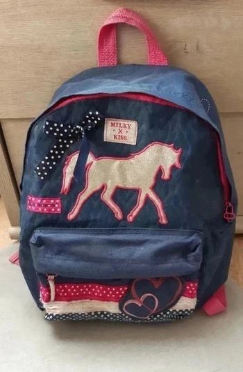 Sac à dos cheval / licorne 37 cm (maternelle) en très bon état