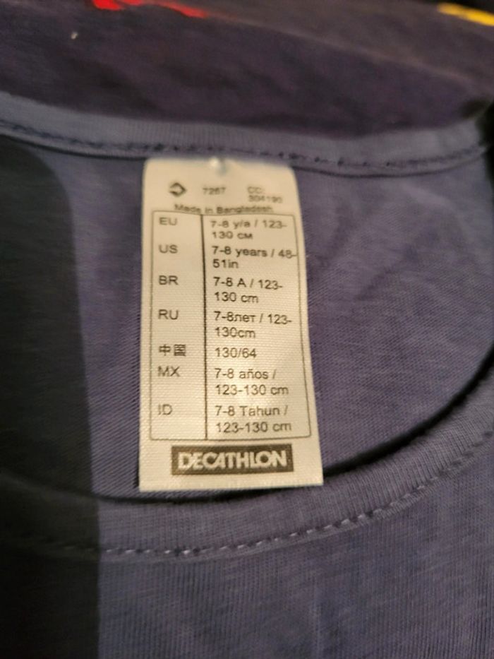 Tee-shirt sans manche bleu marine - photo numéro 3