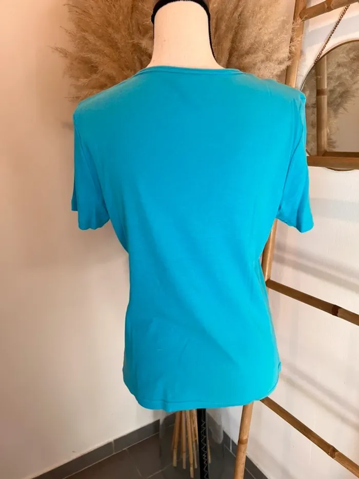 T-shirt bleu - photo numéro 4