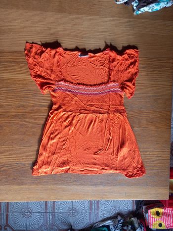 💝 -50% Blouse évasée manches courtes avec smoke