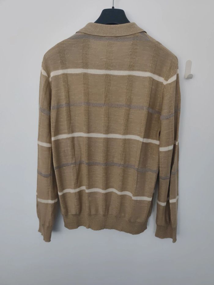 Pull Solfin beige 15% lin taille 3 - photo numéro 3