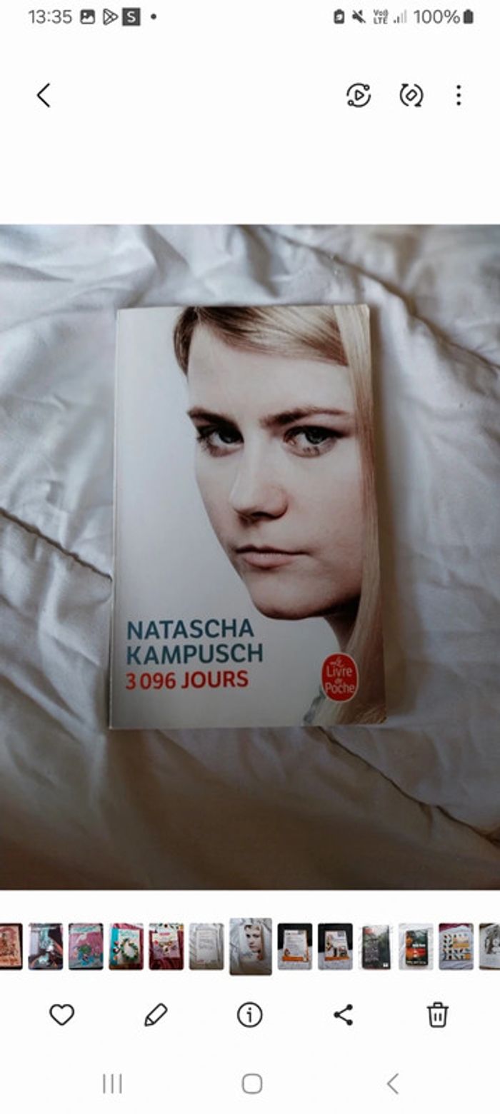 Livre de qnatascha Kampusch enlèvement et sequestration