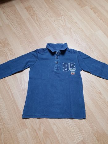 Polo manches longues Okaïdi 8 ans