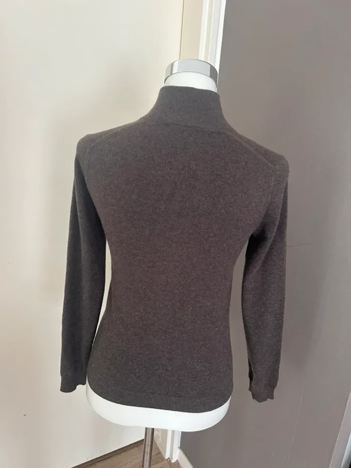 Frank Namani,pull marron femme, taille FR 36 100 % cachemire - photo numéro 5