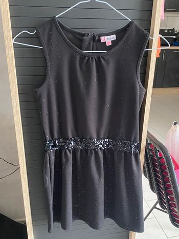 robe noire à paillettes fille Lili Marelle 8 ans