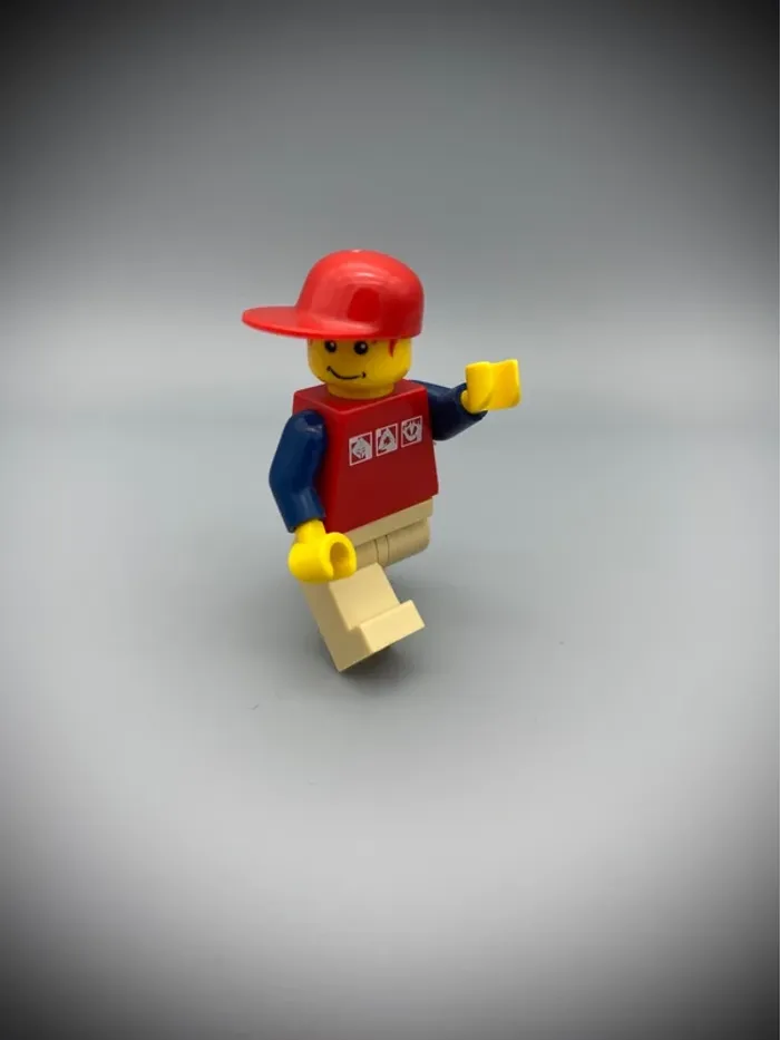 Minifigurine LEGO City cty0084 - Homme Chemise Rouge - Très bon état - photo numéro 5