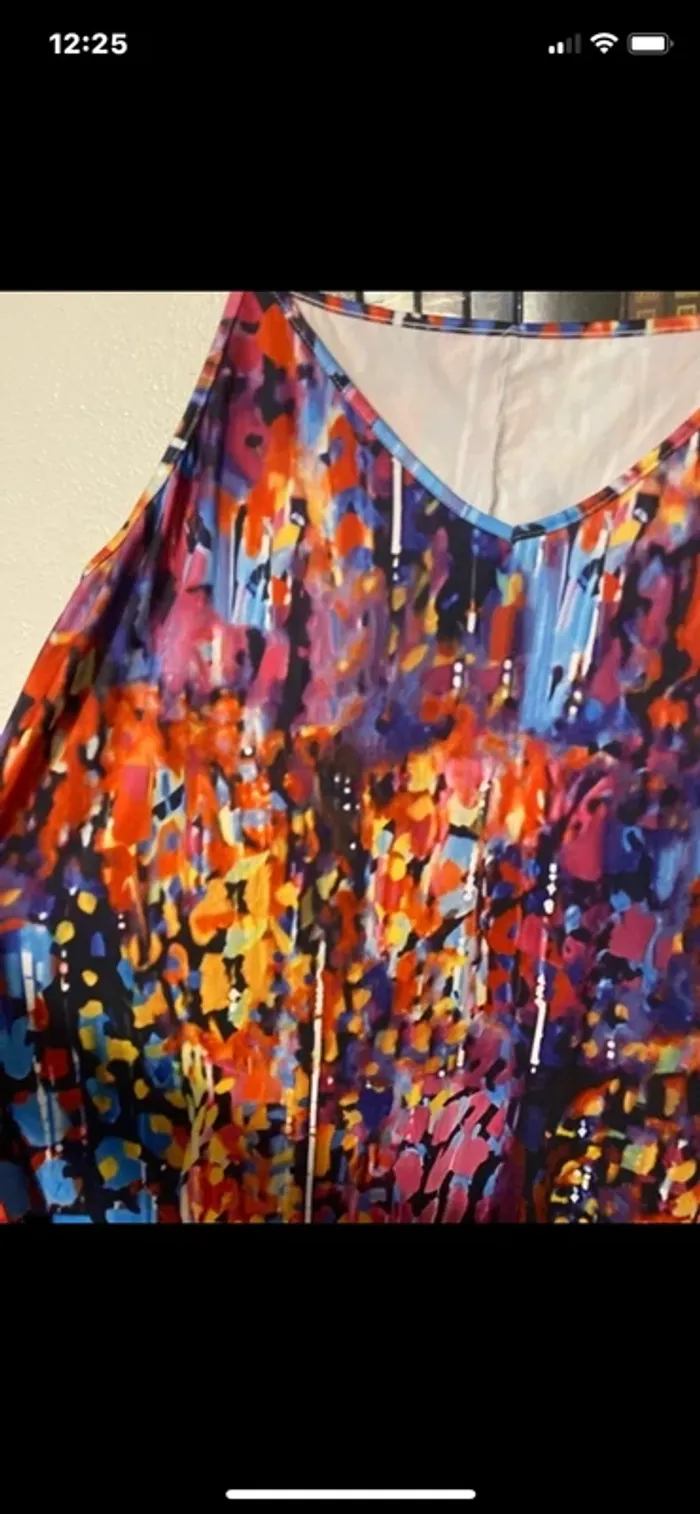 superbe robe longue cheville colorée taille 5x1 = 52 neuve - photo numéro 3
