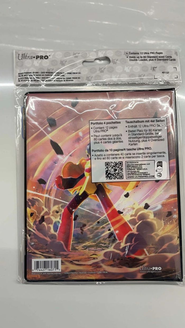 Pâtit porte folio Pokémon faille paradoxe - photo numéro 2