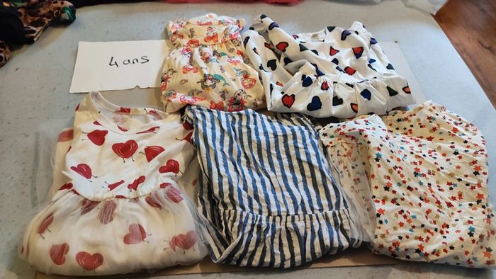 lot 5 robes manches courtes