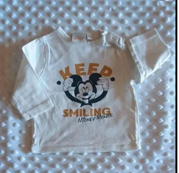 T-shirt manches longues Mickey 3 mois