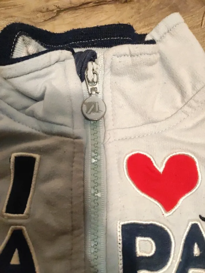Lot deux pull zip 3mois - photo numéro 2
