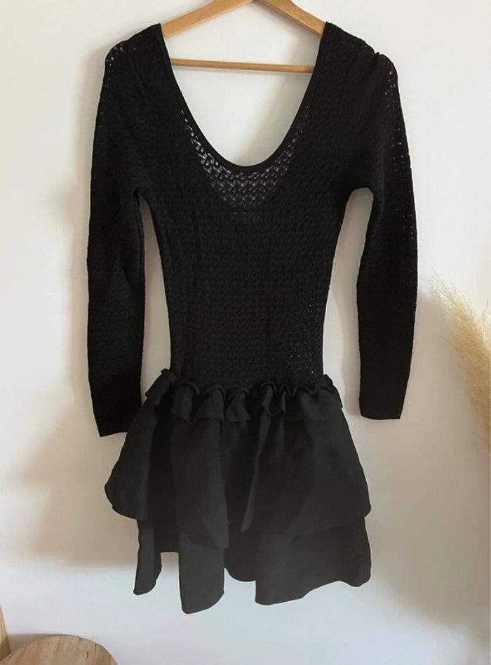 Robe noire en maille Sandro - photo numéro 3