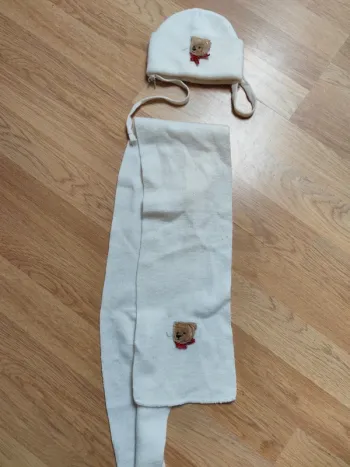 Bonnet et écharpe bébé mixte