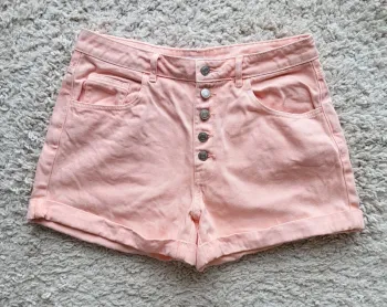 Short en jean rose corail Cache Cache Taille 42