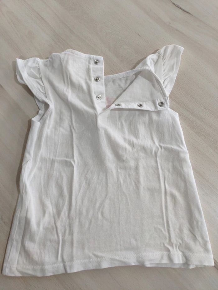 T shirt Kiabi l'amour de ta vie c'est moi coeur 24 mois 2 ans - photo numéro 4