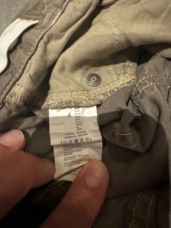 Pantalon avec fermeture par 4 boutons - Chipie - Garment / Cœurs - Marron - 4 ans - photo numéro 3