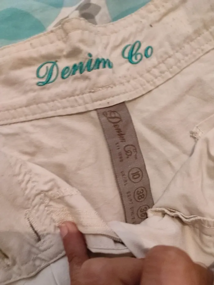 Short denim & co blanc 38 - photo numéro 2