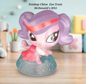 Little Petshop Chien Zoé Trent LPS Hasbro - MC Donald's 2014