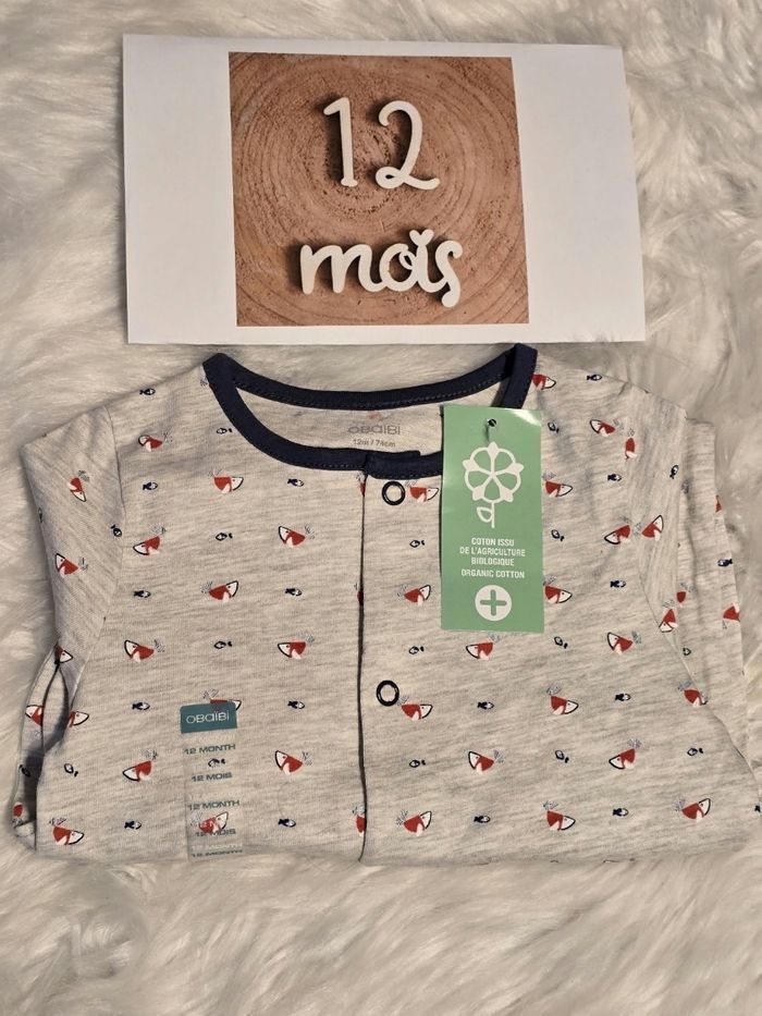 Neuf (non porté) 💙🤩😍🏷 superbe pyjama mi saison 12mois Garçon 💙🤩😍👍 - photo numéro 3