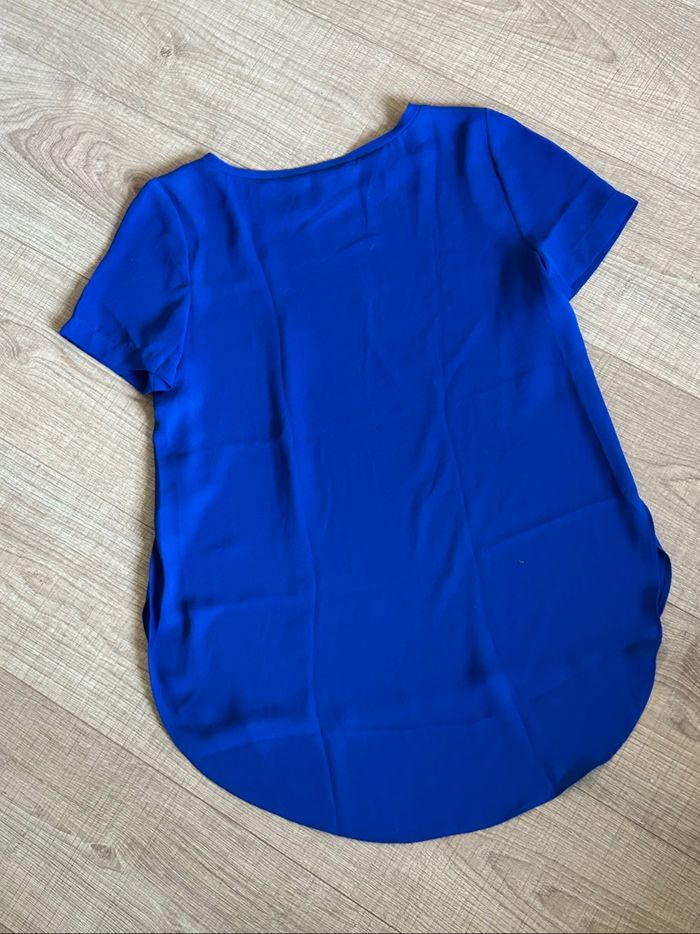 Blouse bleue à manches courtes Morgan taille 36 jamais portée - photo numéro 8