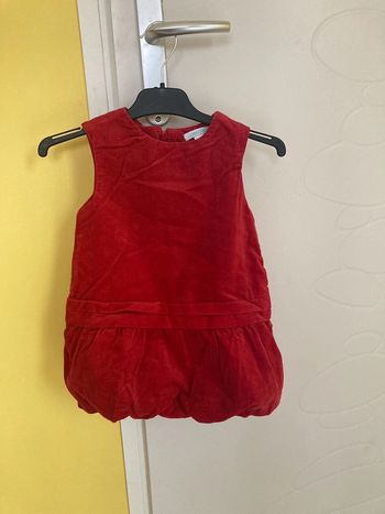 Robe velours bébé