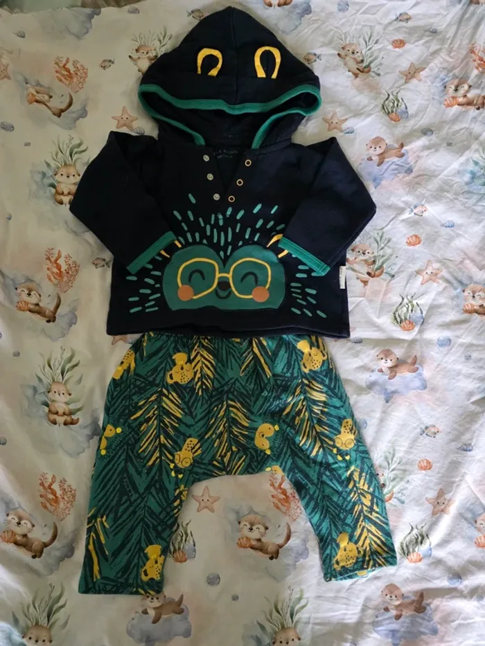 Ensemble bébé Petit Béguin – Taille 9 mois (74 cm)