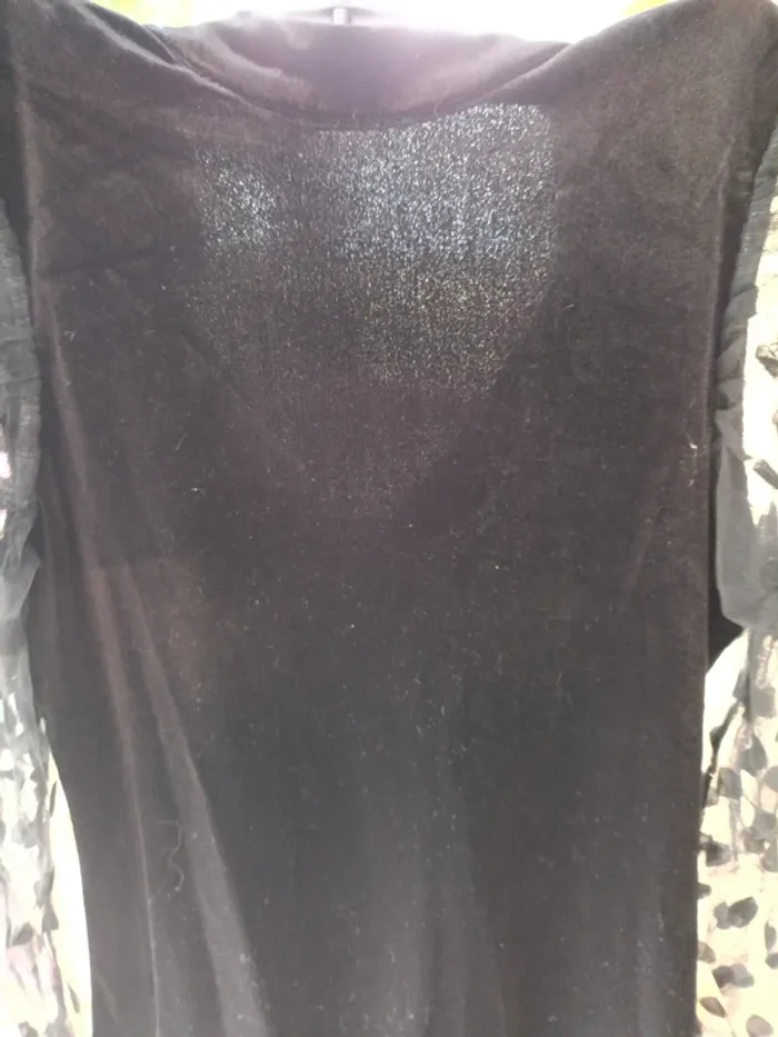 Robe noire dentelle tulle - photo numéro 3