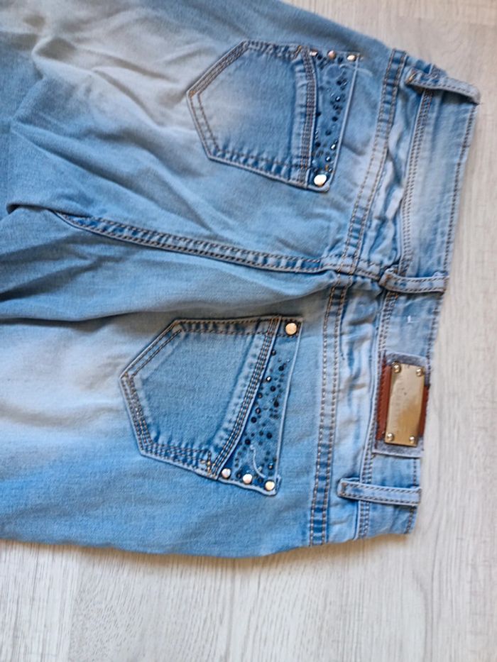 Jeans 36 S femme pantalon mychristy tbe perles strass - photo numéro 13