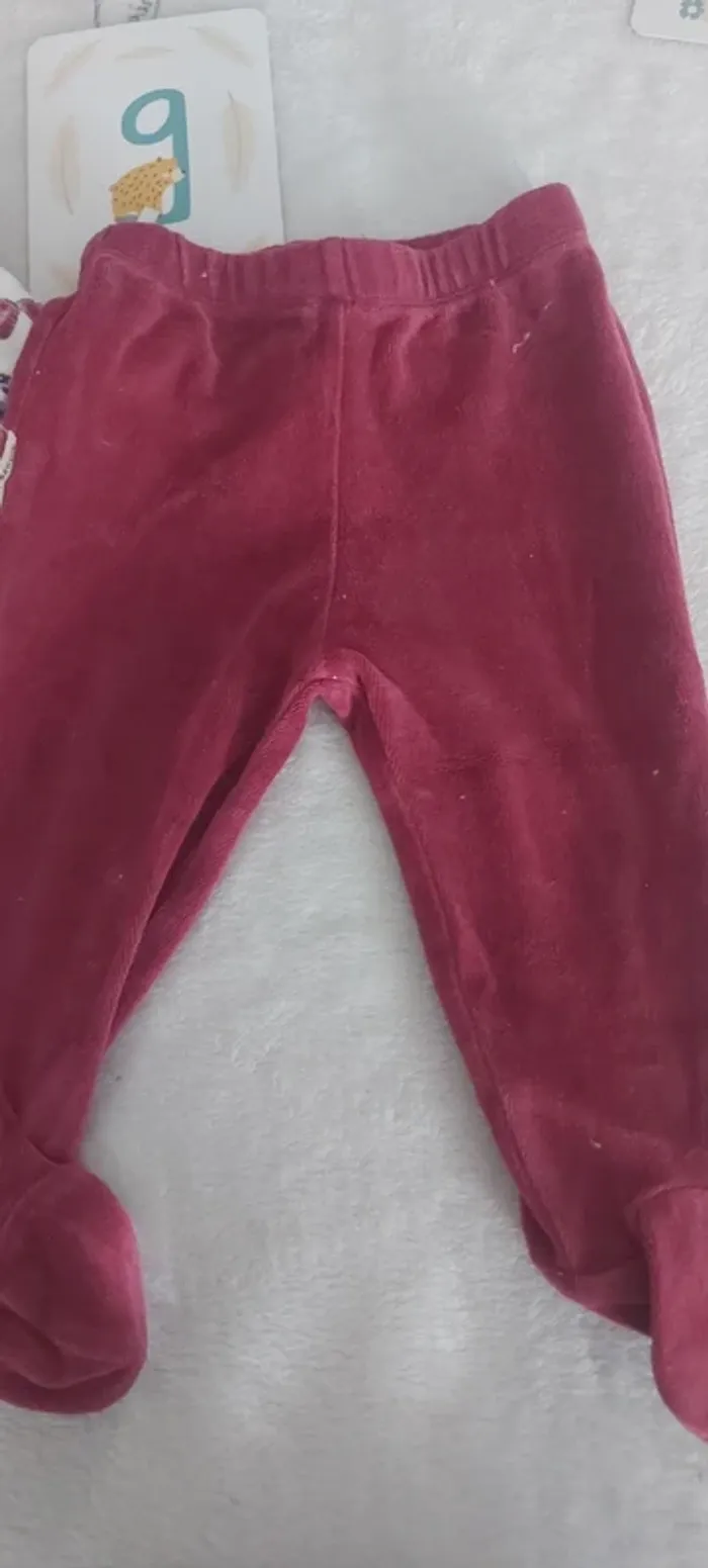 Pyjamas velours bébé fille 9 mois - photo numéro 10