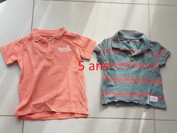 2 t-shirt polo 5 ans n°8