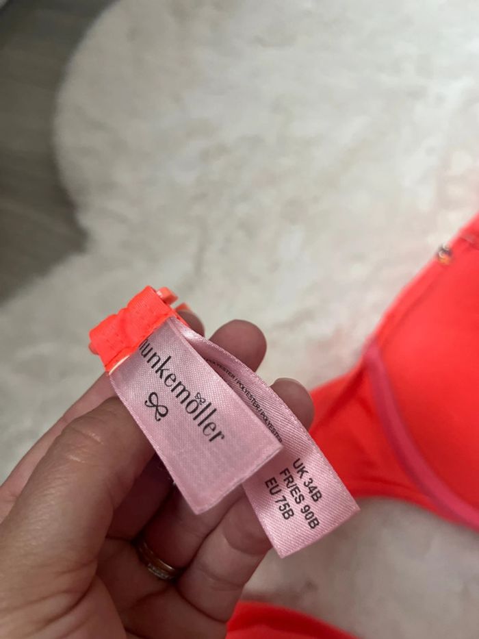 Maillot de bain corail fluo satiné femme - photo numéro 7