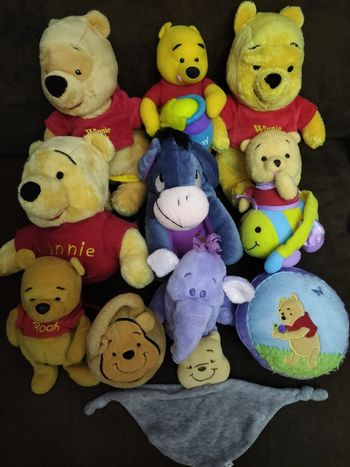 Lot peluches Winnie l'ourson