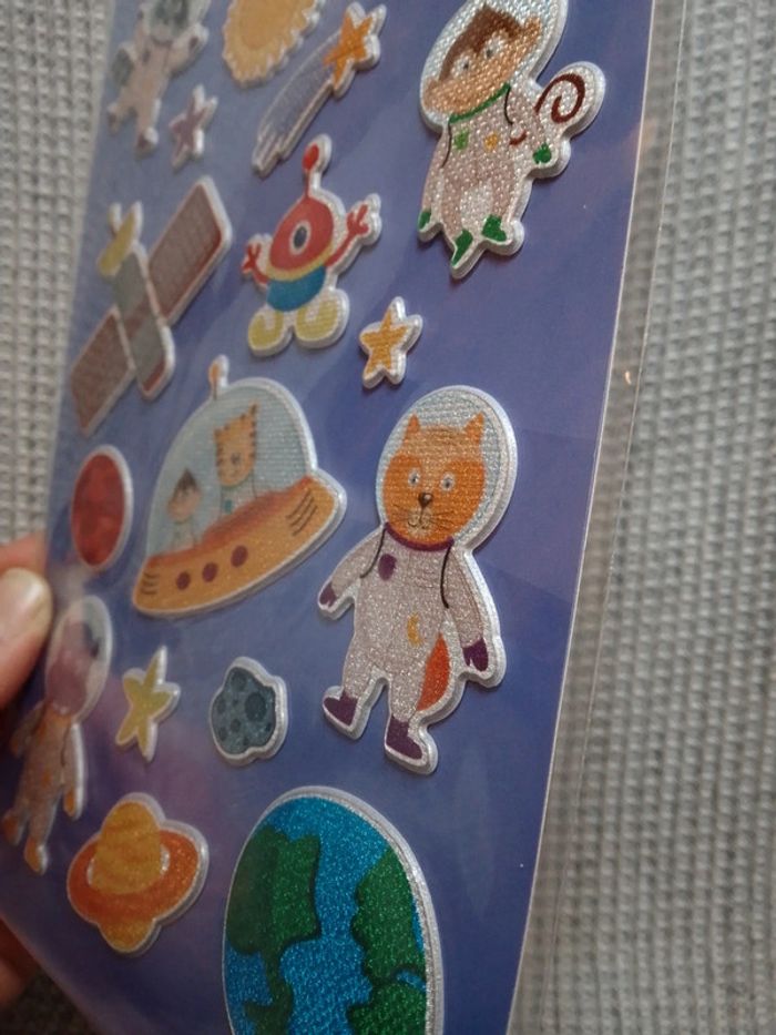Stickers Glitter Bubble "Espace" - photo numéro 5