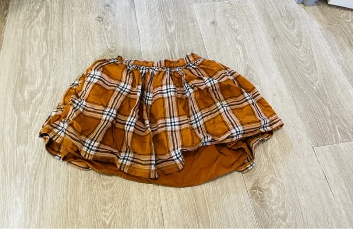 Jupe camel à carreaux 5 ans orchestra - photo numéro 3