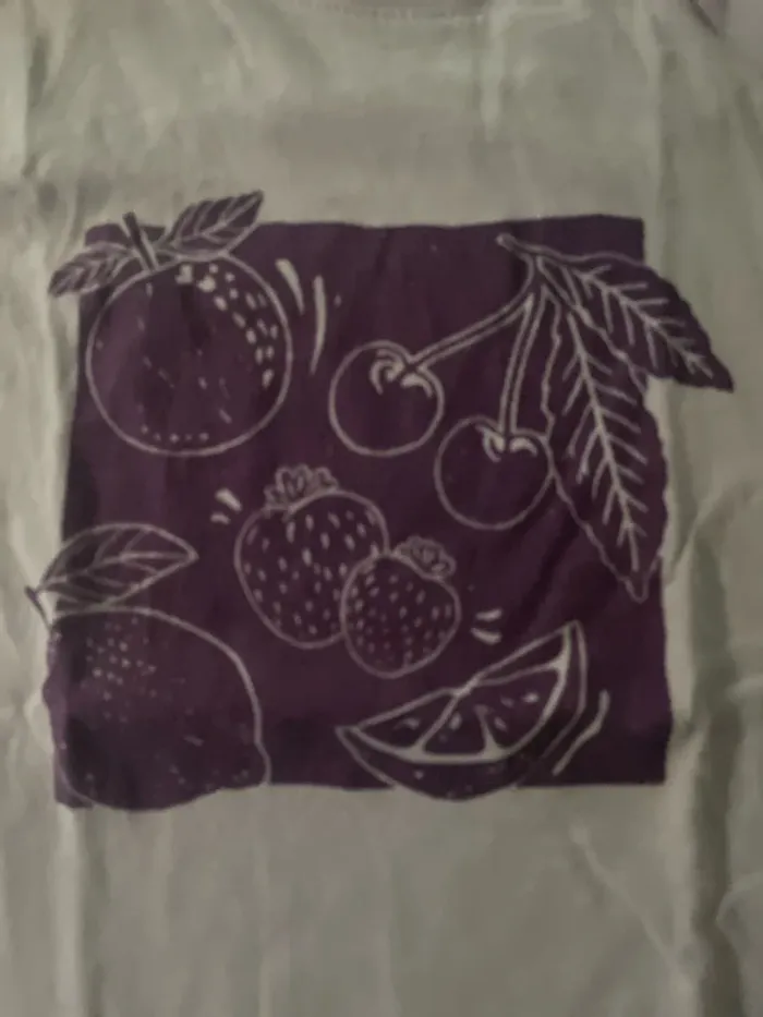 Teeshirt manches courtes Kiabi Lila - photo numéro 2