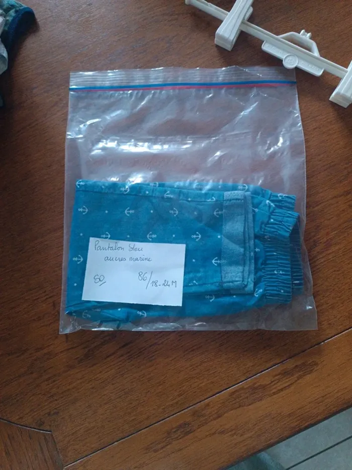 Pantalon bleu ancres 86 - photo numéro 4