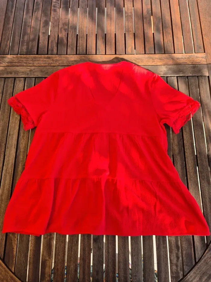 Blouse rouge BlanchePorte Neuve T.38 - photo numéro 4