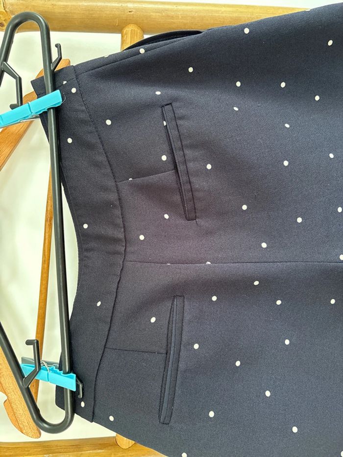 Short bleu marine à pois blancs Zara taille XS - photo numéro 9