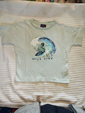 Tee-shirt sergent major 4 ans sequins réversibles 